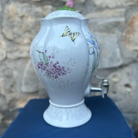Lenox Butterfly Meadow Porcelain Beverage Dispenser